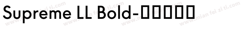 Supreme LL Bold字体转换